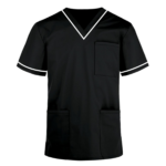 Medical scrubs black and white