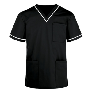 Medical scrubs black and white