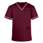 Medical-Scrub-Maroon-White-1